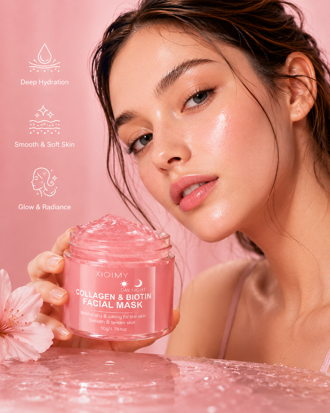 Collagen & Biotin Day & Night Facial Mask