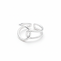 Silver Knot Ring - White Background